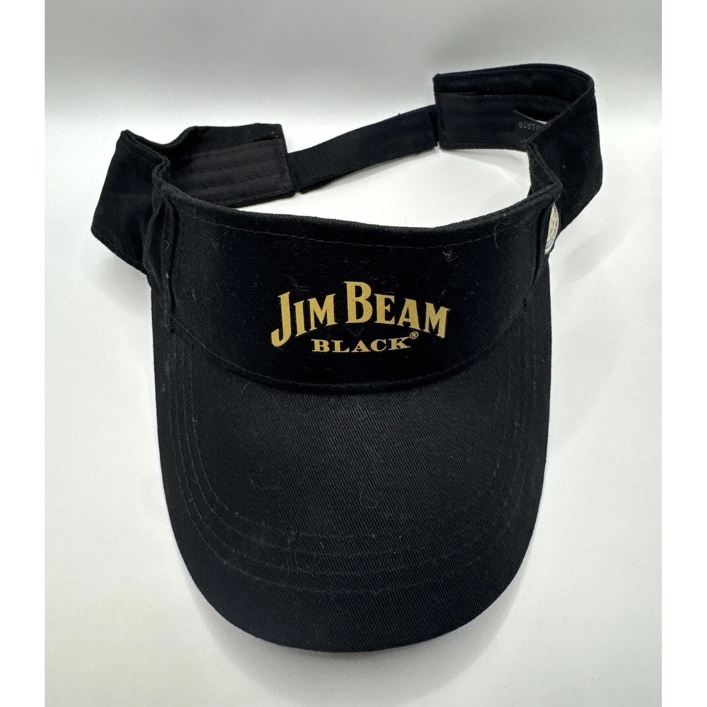 Jim Beam Black Bourbon Visor Hat PGA Professional Golfers Assoc Adjustable